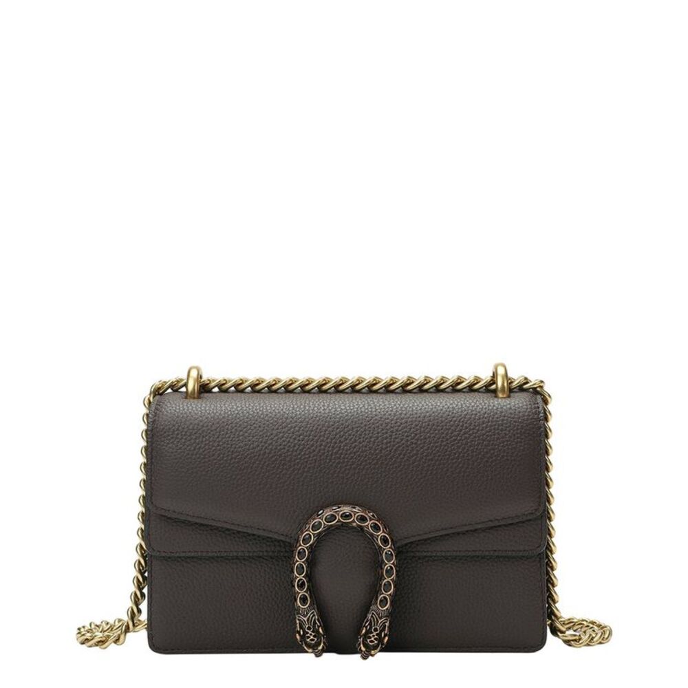 Tiffany & Fred Paris Crystal Dragon Crossbody, Brown
